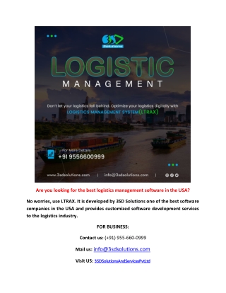 Best Logistics Software