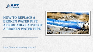 How To Replace A Broken Water Pipe Affordably Causes of A Broken Water Pipe