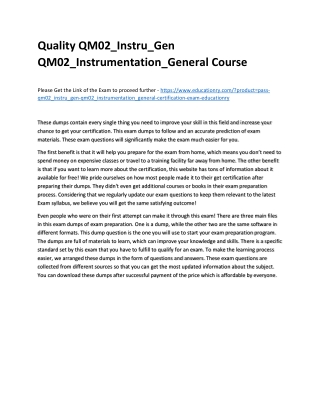 QM02_Instru_Gen QM02_Instrumentation_General