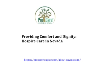 Top and Professional Hospice Care in Nevada