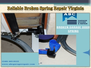 Reliable Broken Spring Repair Virginia