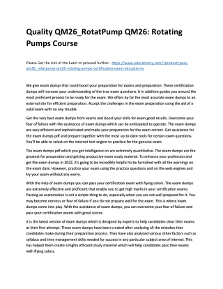 QM26_RotatPump QM26: Rotating Pumps