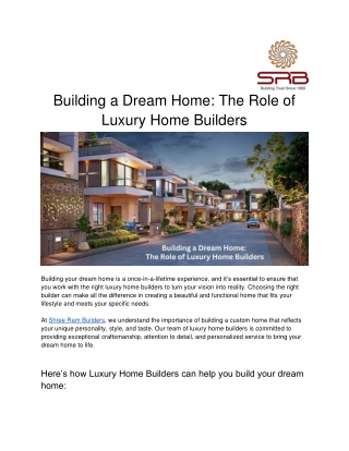 Building a Dream Home_ The Role of Luxury Home Builders