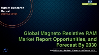 Magneto Resistive RAM Market Worth US$ 12,876.2 million by 2030