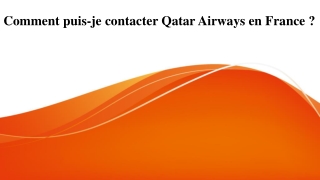 Comment puis-je contacter Qatar Airways en France