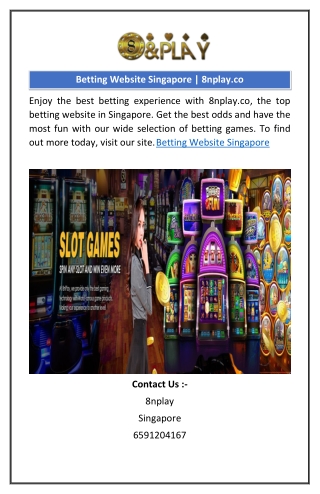 Betting Website Singapore