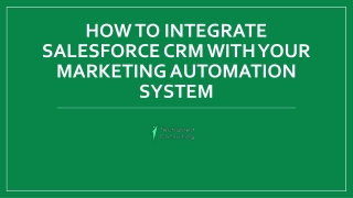 How to Integrate Salesforce CRM Software with Your Marketing Automation System