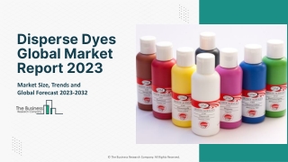 Global Disperse Dyes Market New Share, Growth, And Forecast To 2032
