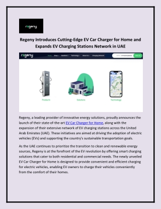 EV Car Charger for Home - Regeny