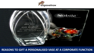 Reasons to Gift a Personalised Vase at a Corporate Function