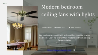 modern bedroom ceiling fans with lights