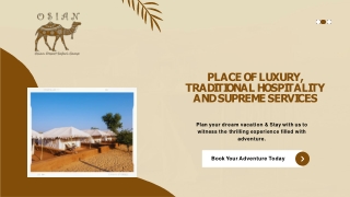 Best Desert Safari Camp in Osian