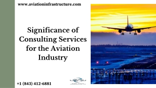 Significance of Consulting Services for the Aviation Industry
