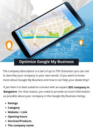 Optimize Google My Business