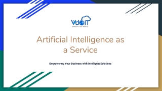 Artificial Intelligence as a Service(AIaas)