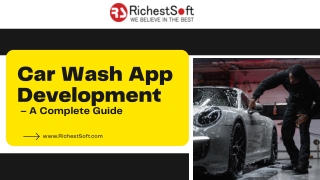 Car Wash App Development: Features, Types, Cost