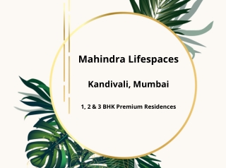 Mahindra Lifespaces Kandivali Mumbai | E-Brochure