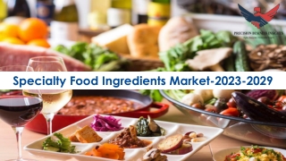 Specialty Food Ingredients Market Industry Size Forecast 2023-2029