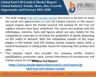 Fuel Cell Catalyst Market-Chemical Material