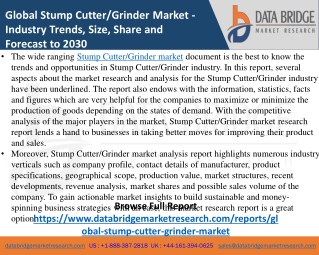 Stump Cutter Grinder Market- Agricultural & Animal feed