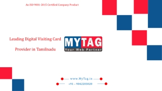 Leading Digital Visiting Card Provider in Tamilnadu
