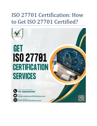 ISO 27701 Certification: How to Get ISO 27701 Certified?