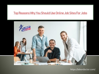 Top Reasons Why You Should Use Online Job Sites For Jobs