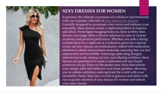 sexy dresses for women