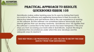 Here's a Quick Way to Resolve QuickBooks error 103