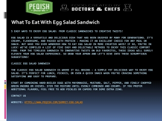 What To Eat With Egg Salad Sandwich
