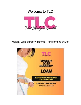Weight Loss Surgery: How to Transform Your Life