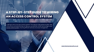 How to wire access control system