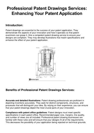 Professional Patent Drawings Services: Enhancing Your Patent Application