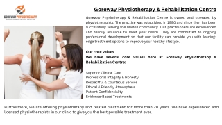 Goreway Physiotherapy & Rehabilitation Centre