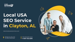 Local USA SEO Service in Clayton, AL