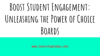 Boost Student Engagement_ Unleashing the Power of Choice Boards