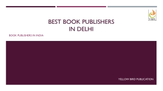 Best Book Publishers In Delhi