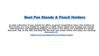 Pen Stand | Buy wooden pen holders, and pen stands for office, at the best price