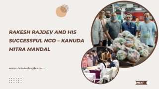 Rakesh Rajdev and His Successful NGO – Kanuda Mitra Mandal