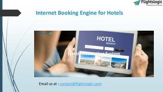 Internet Booking Engine for Hotels