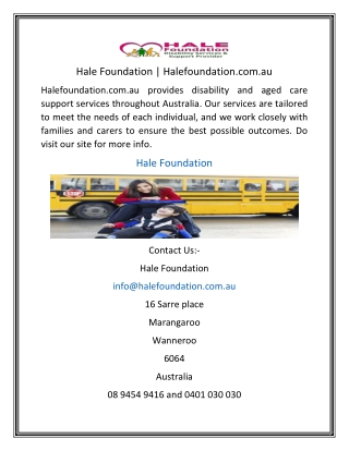 Hale Foundation  Halefoundation.com