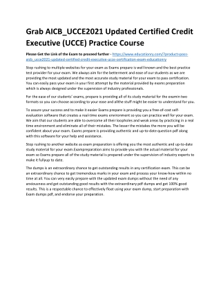 AICB_UCCE2021 Updated Certified Credit Executive (UCCE)