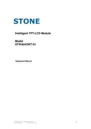 Datasheet STWA043WT-01