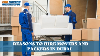 5 Reasons to Hire movers and packers in Dubai