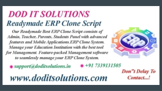 Best ERP Clone System - DOD IT SOLUTIONS