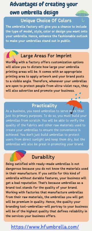 Advantages of creating your own umbrella design