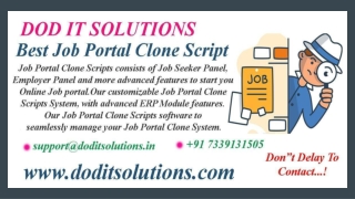 Online Job Portal Clone System - DOD IT SOLUTIONS