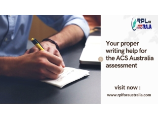 Your proper writing help for the ACS Australia assessment