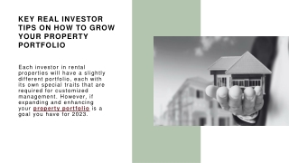 Key real investor tips on how to grow your property portfolio