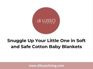 Snuggle Up Your Little One in Soft and Safe Cotton Baby Blankets